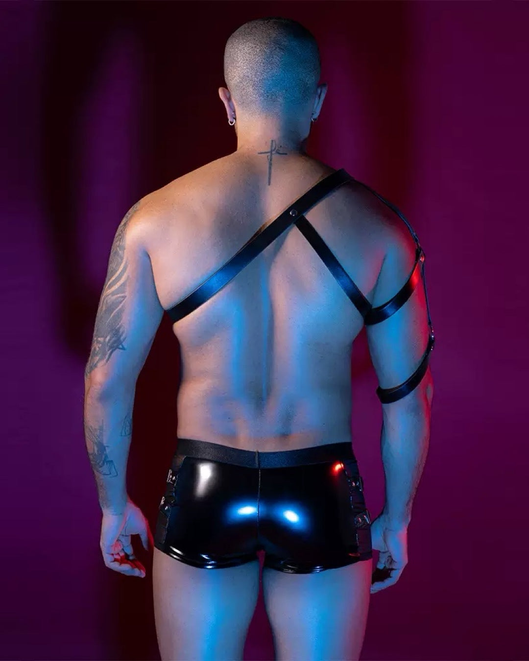 Uniform Tempting Spartan Leather Harness & Boxer