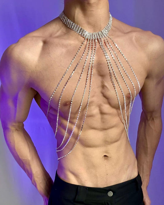 Radiant Torso Rhinestone Body Jewelry