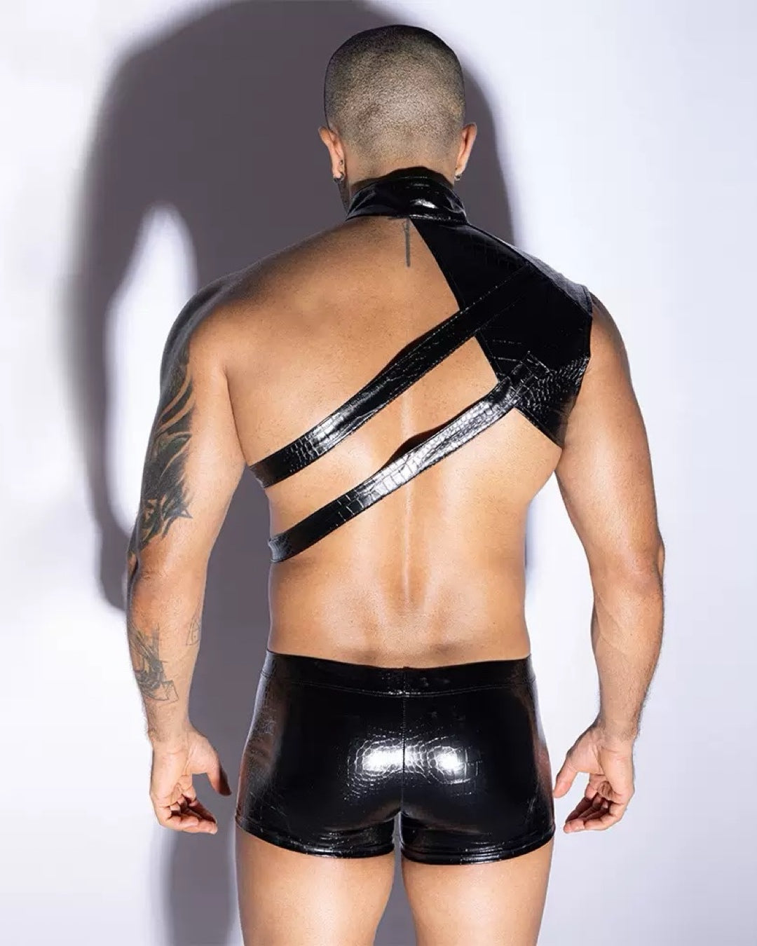 Uniform Tempting Titan Leather Top & Boxer Pack
