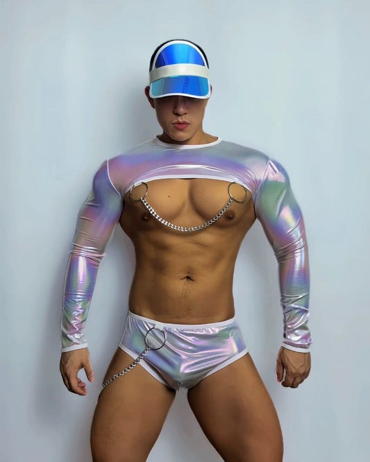 Gogo Men Chained Jazz Costume