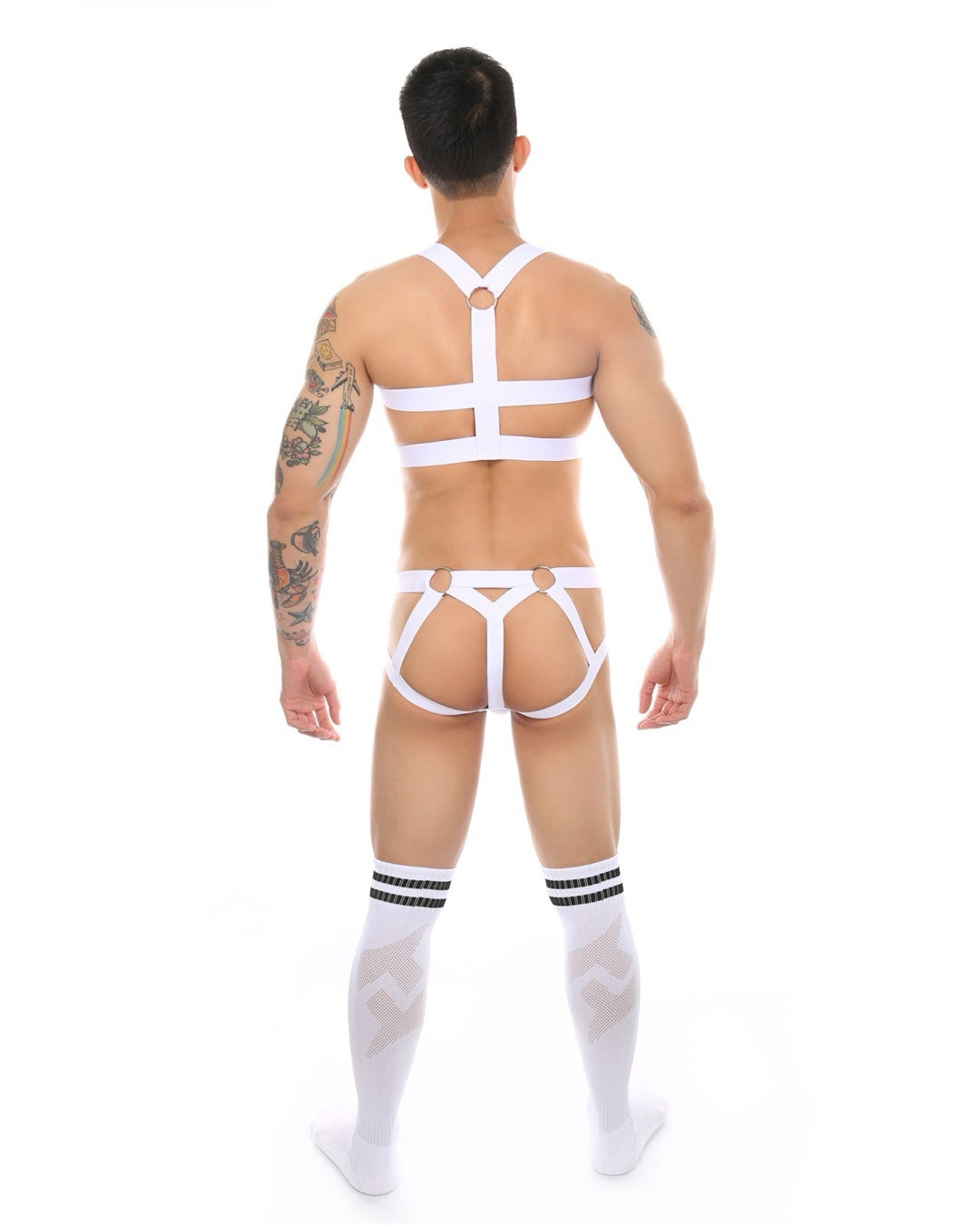 Teasewear Ringed Harness Jockstrap Socks Pack for Men