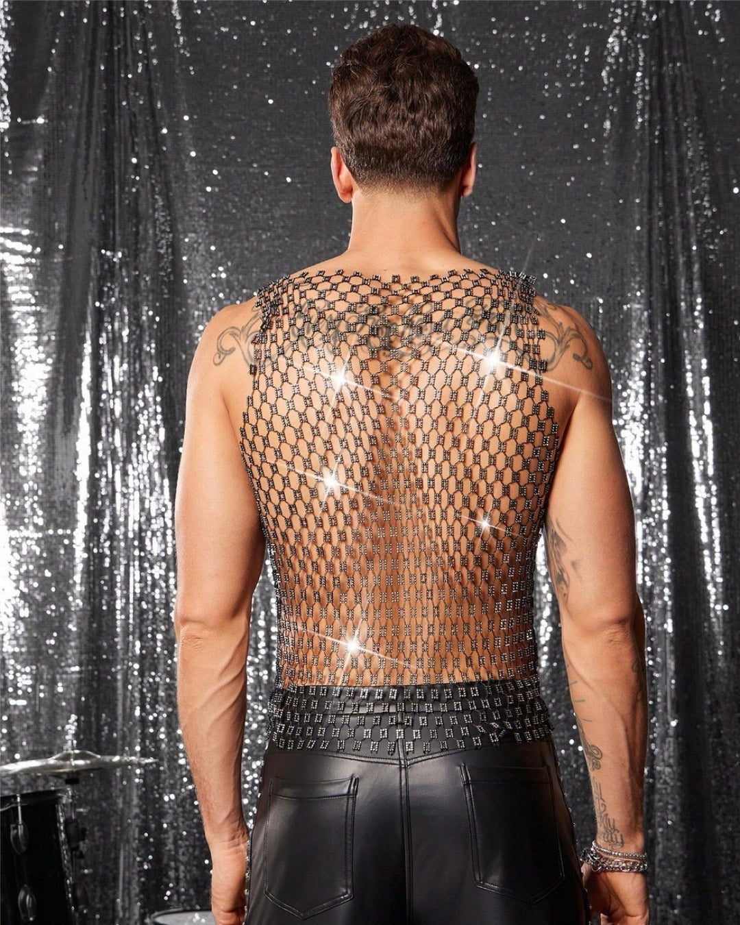 Rhinestone Classic Vest for Men