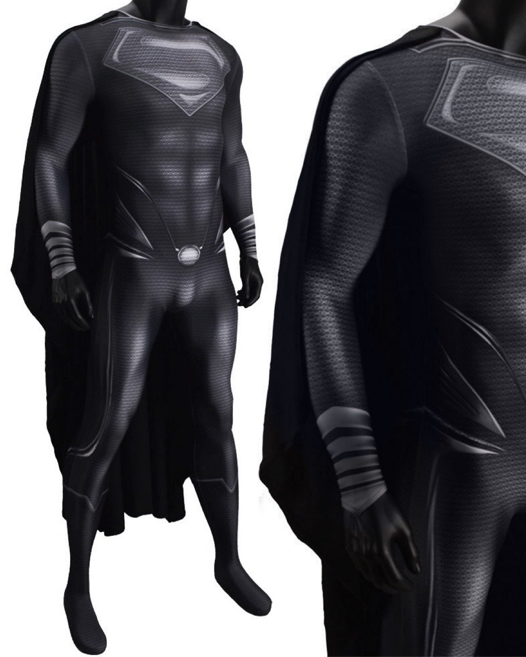 Superman Black Edition Adult Cosplay Suit