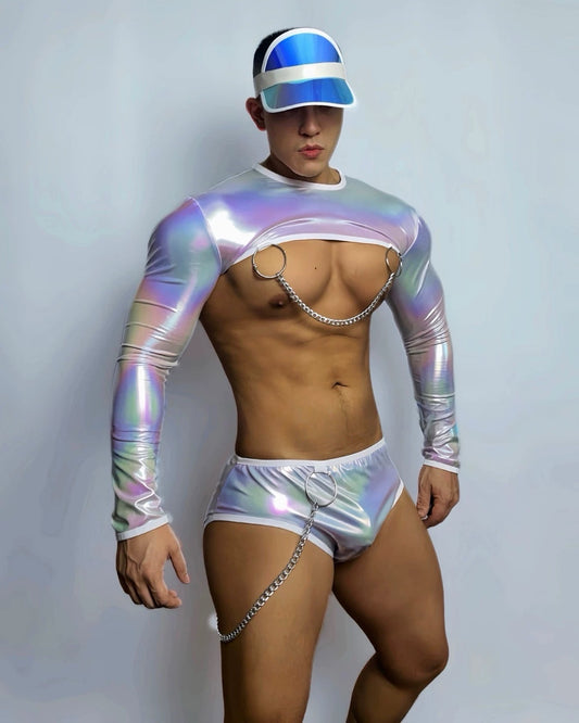 Gogo Men Chained Jazz Costume