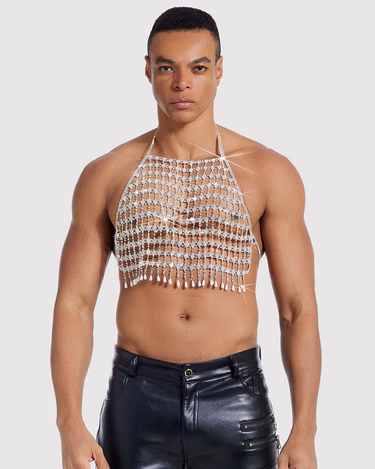 Nero Tassel Rhinestone Body Jewelry