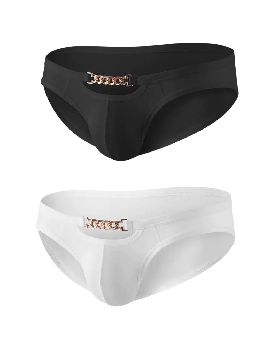 Men’s Gold Chained Designer Briefs Pack