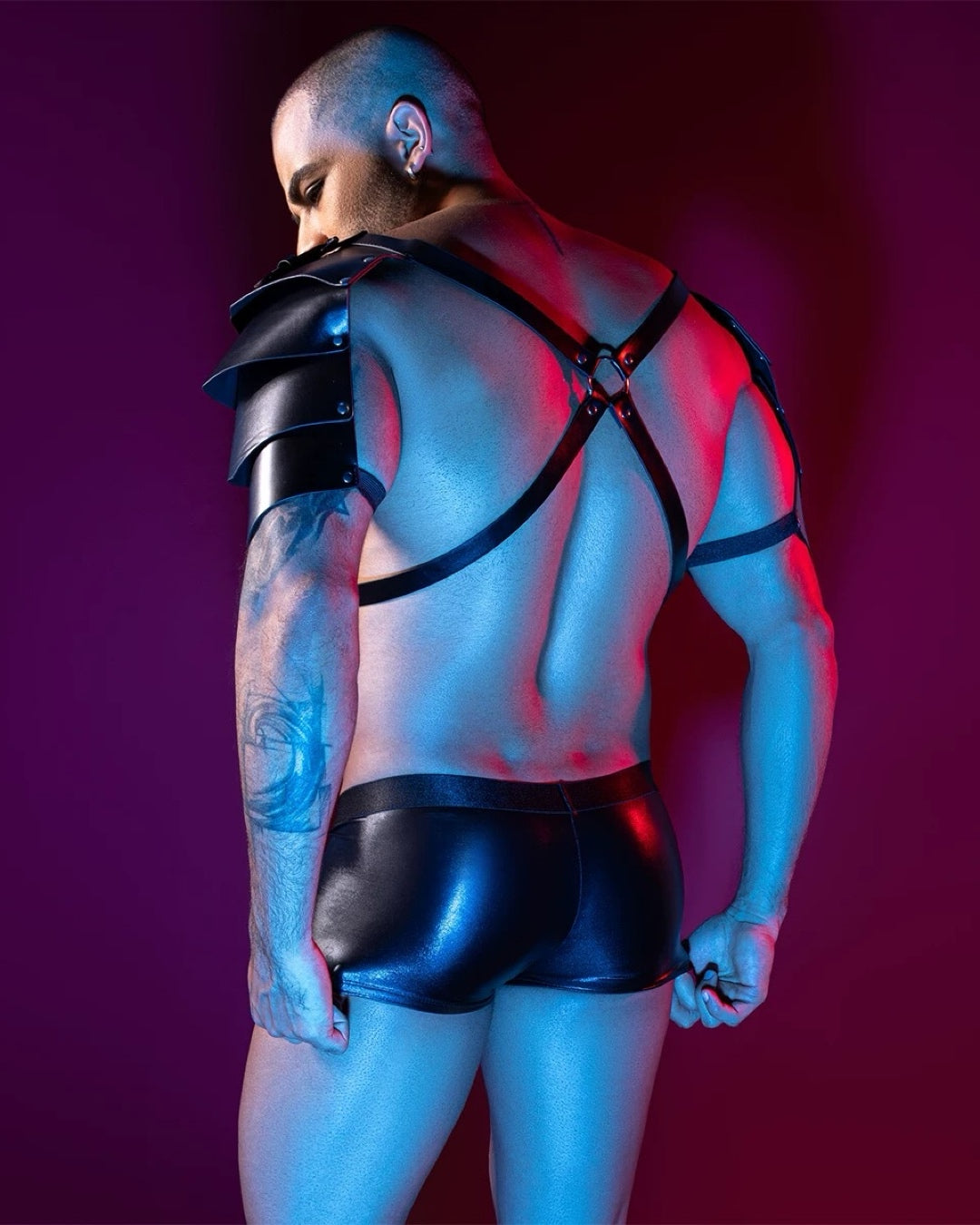 Uniform Tempting Armor Warrior Leather Harness & Boxer Pack