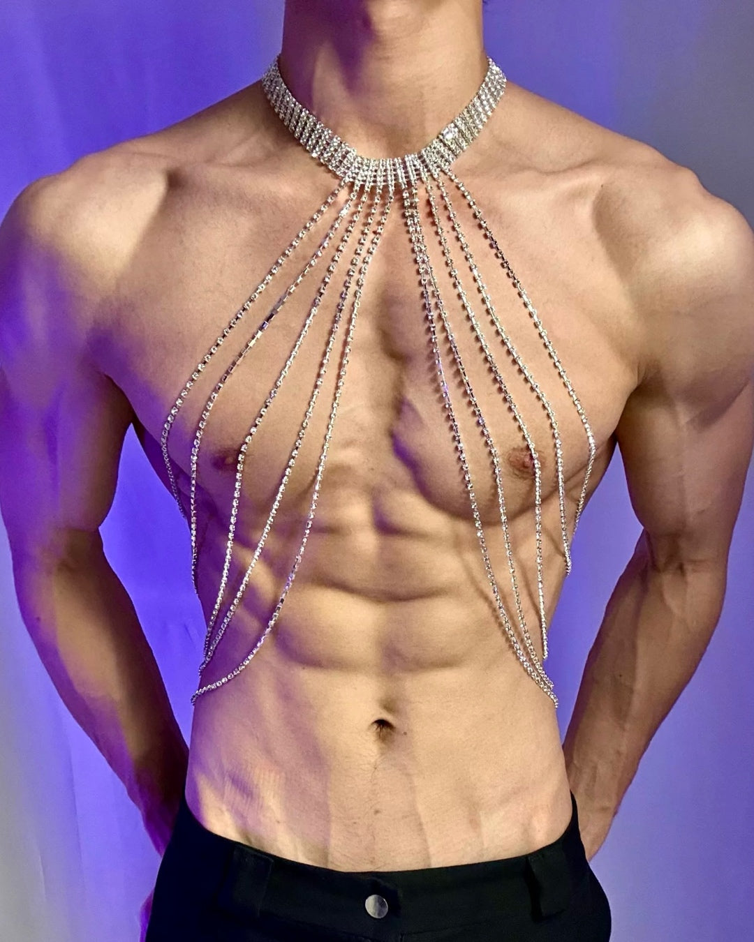 Radiant Torso Rhinestone Body Jewelry