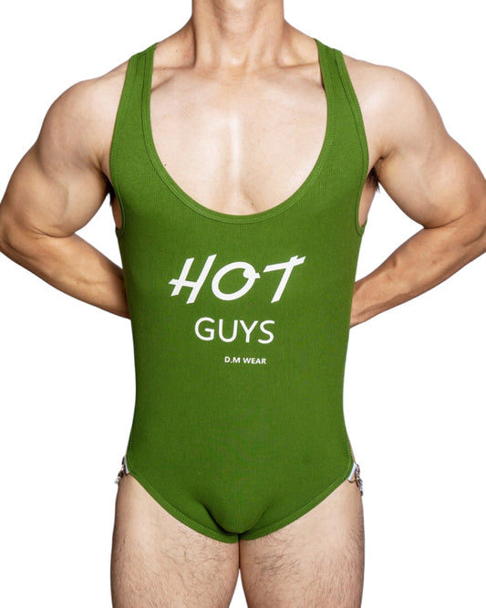 DM Hot Guys Strapped Bodysuit