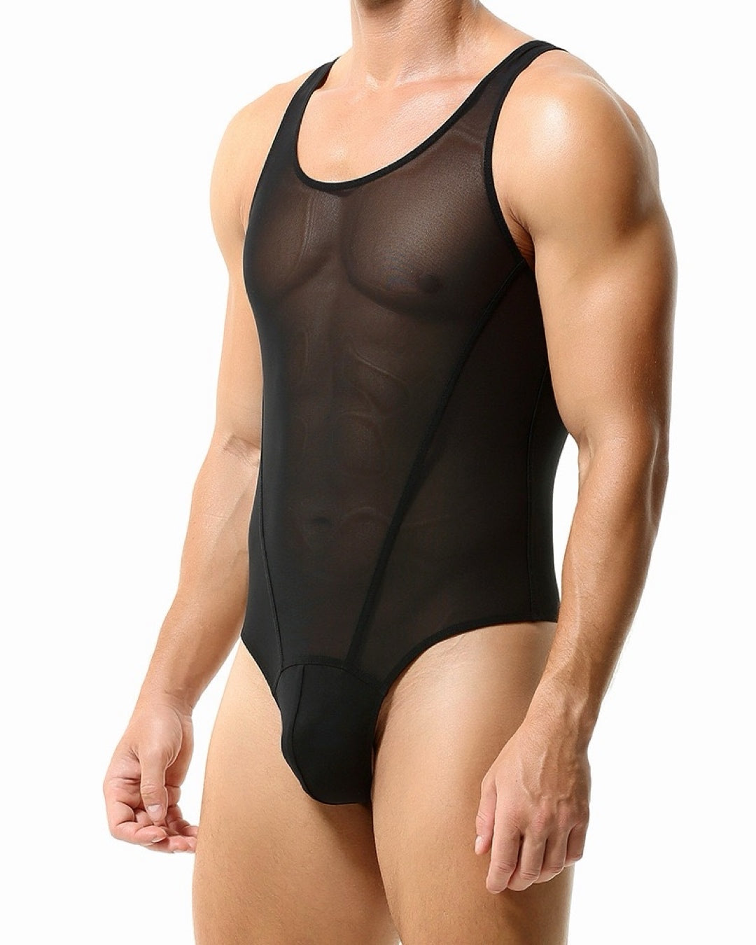 Transparent Mesh Bodysuit