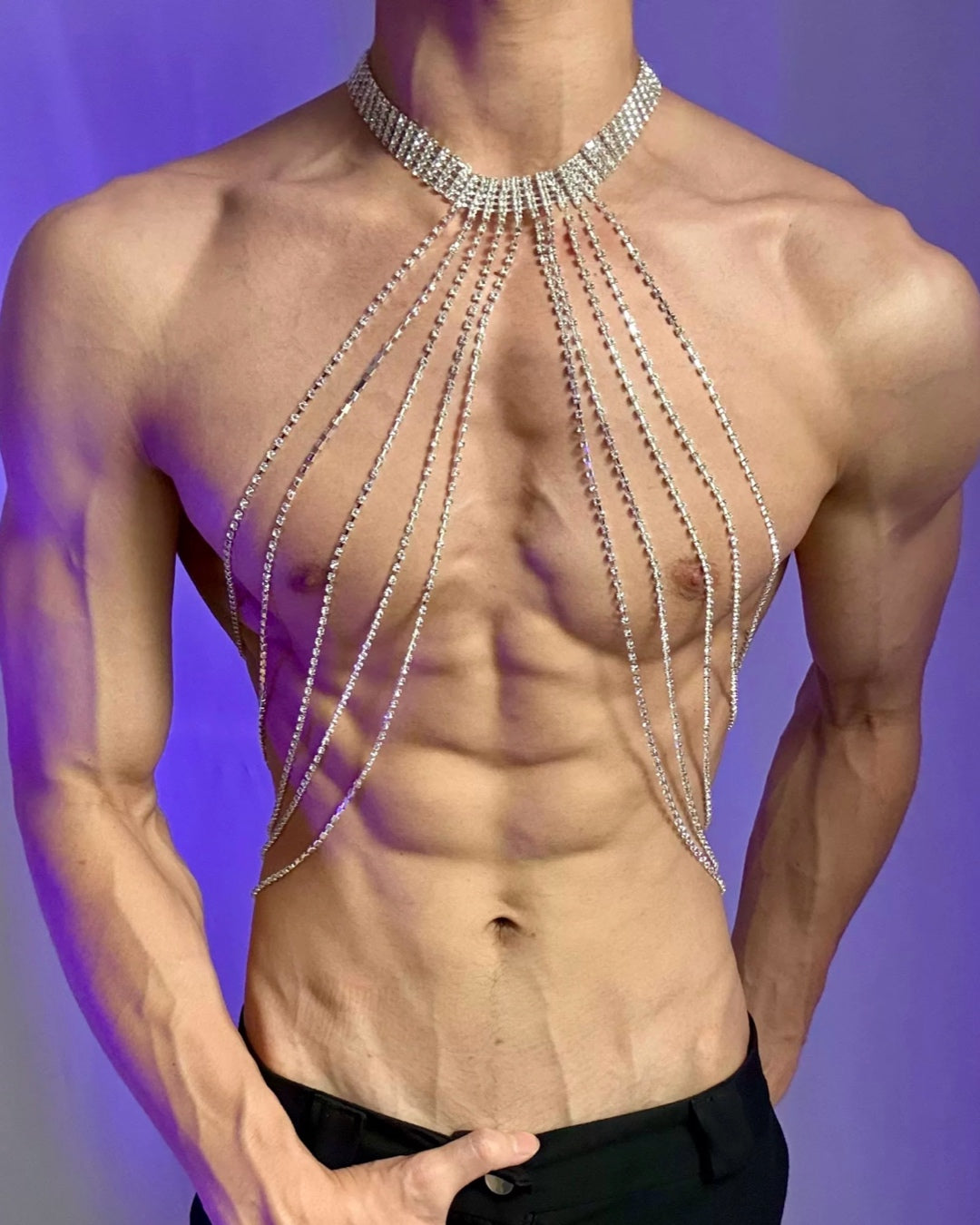 Radiant Torso Rhinestone Body Jewelry