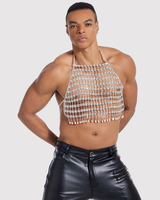 Nero Tassel Rhinestone Body Jewelry